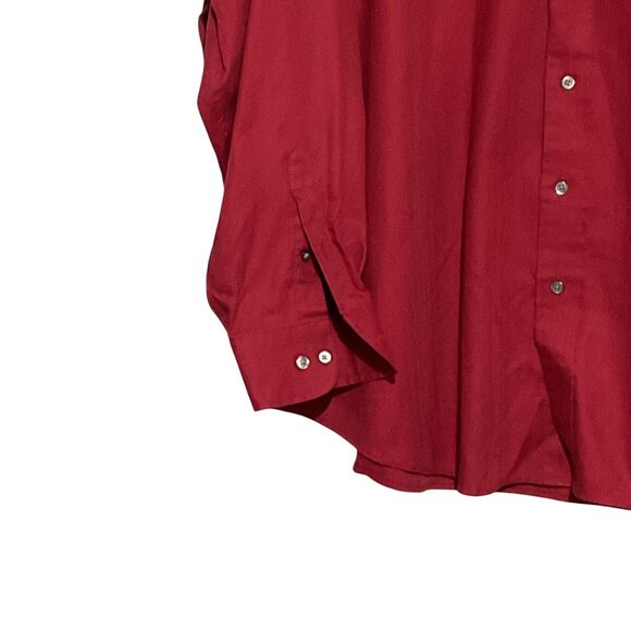 Roundtree & Yorke 3X Red Dress Shirt - Picture 5 of 9